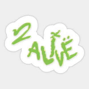 2 Alive Yeat Album Logo Sticker